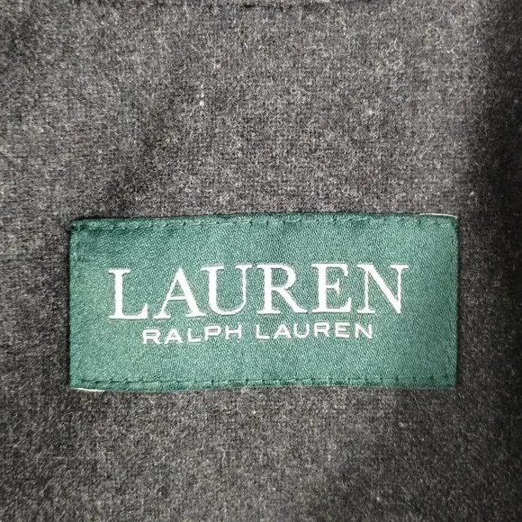 Lauren Ralph Lauren Lined Herringbone pattern Wool Blend Coat Size 46R